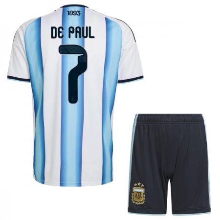Argentina De Paul 7 Dječji Domaći Nogometni Dresovi SP 2026