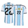 Argentina Lautaro Martinez 22 Domaći Nogometni Dresovi SP 2026