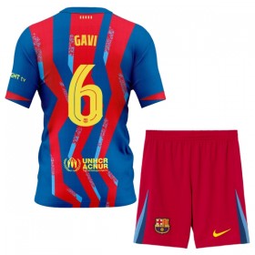 FC Barcelona Gavi 6 Dječji Četvrta Nogometni Dresovi 2025-26