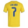 Kolumbija Luis Diaz 7 Domaći Nogometni Dresovi SP 2026 Kolumbija Luis Diaz 7 Domaći Nogometni Dresovi SP 2026