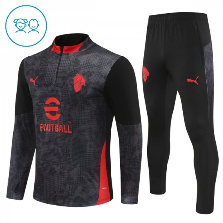 AC Milan Dječji Sweatshirt Za Trening 1/4-Zip 2025-26 Crna