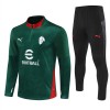 AC Milan Sweatshirt Za Trening 1/4-Zip 2025-26 Zelena AC Milan Sweatshirt Za Trening 1/4-Zip 2025-26 Zelena