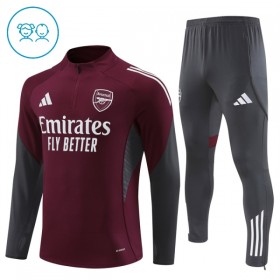 Arsenal Dječji Sweatshirt Za Trening 1/4-Zip 2025-26 Crvena