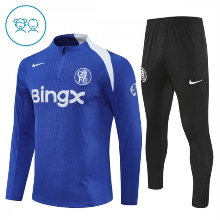 Chelsea Dječji Sweatshirt Za Trening 1/4-Zip 2025-26 Plava Chelsea Dječji Sweatshirt Za Trening 1/4-Zip 2025-26 Plava