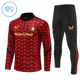 Feyenoord Rotterdam Dječji Sweatshirt Za Trening 1/4-Zip 2025-26 Crvena