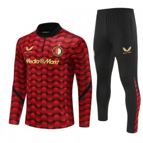 Feyenoord Rotterdam Sweatshirt Za Trening 1/4-Zip 2025-26 Crvena