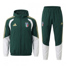 Italija Trening Jakna Kapuljačom Komplet 2026-27 Zelena