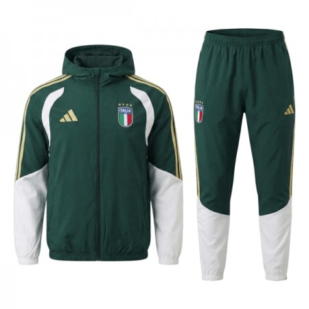 Italija Trening Jakna Kapuljačom Komplet 2026-27 Zelena Italija Trening Jakna Kapuljačom Komplet 2026-27 Zelena