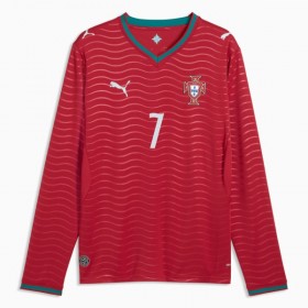 Portugal Ronaldo 7 Domaći Nogometni Dresovi SP 2026 L/S