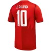 Kanada J. David 10 Domaći Nogometni Dresovi SP 2026 Kanada J. David 10 Domaći Nogometni Dresovi SP 2026