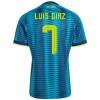 Kolumbija Luis Diaz 7 Gostujući Nogometni Dresovi SP 2026 Kolumbija Luis Diaz 7 Gostujući Nogometni Dresovi SP 2026