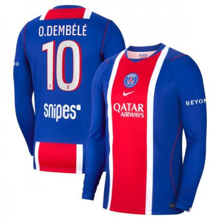 Paris Saint-Germain O. Dembele 10 Domaći Nogometni Dresovi 2026-27 L/S Paris Saint-Germain O. Dembele 10 Domaći Nogometni Dresovi 2026-27 L/S