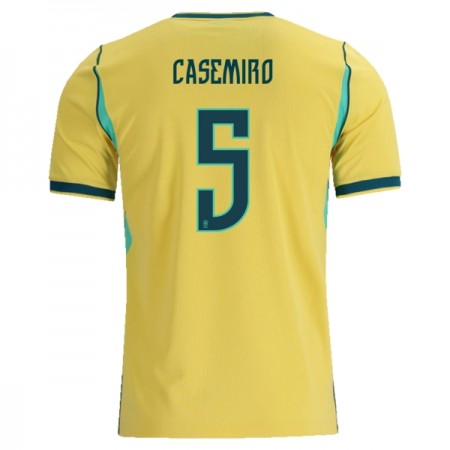 Brazil Casemiro 5 Domaći Nogometni Dresovi SP 2026 Brazil Casemiro 5 Domaći Nogometni Dresovi SP 2026