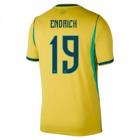 Brazil Endrick 19 Domaći Nogometni Dresovi SP 2026