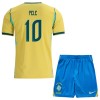 Brazil Pele 10 Dječji Domaći Nogometni Dresovi SP 2026 Brazil Pele 10 Dječji Domaći Nogometni Dresovi SP 2026
