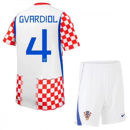 Hrvatska Gvardiol 4 Dječji Domaći Nogometni Dresovi SP 2026