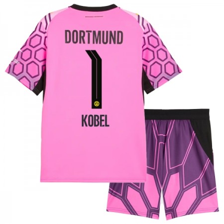 Borussia Dortmund Kobel 1 Golmanski Dječji Gostujući Nogometni Dresovi 2026-27 Ružičasta Borussia Dortmund Kobel 1 Golmanski Dječji Gostujući Nogometni Dresovi 2026-27 Ružičasta