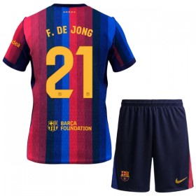 FC Barcelona F. De Jong 21 Dječji Domaći Nogometni Dresovi 2026-27