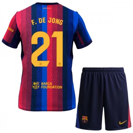 FC Barcelona F. De Jong 21 Dječji Domaći Nogometni Dresovi 2026-27 FC Barcelona F. De Jong 21 Dječji Domaći Nogometni Dresovi 2026-27