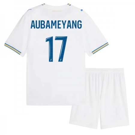 Olympique de Marseille Aubameyang 17 Dječji Domaći Nogometni Dresovi 2026-27 Olympique de Marseille Aubameyang 17 Dječji Domaći Nogometni Dresovi 2026-27