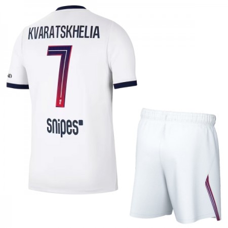 Paris Saint-Germain Kvaratskhelia 7 Dječji Gostujući Nogometni Dresovi 2026-27 Paris Saint-Germain Kvaratskhelia 7 Dječji Gostujući Nogometni Dresovi 2026-27