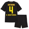 Borussia Dortmund N. Schlotterbeck 4 Dječji Gostujući Nogometni Dresovi 2026-27 Borussia Dortmund N. Schlotterbeck 4 Dječji Gostujući Nogometni Dresovi 2026-27