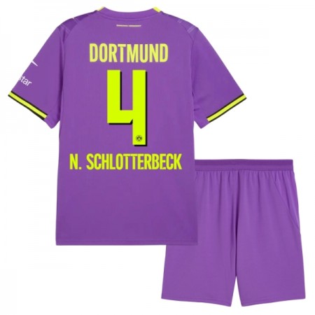Borussia Dortmund N. Schlotterbeck 4 Dječji Treći Nogometni Dresovi 2026-27