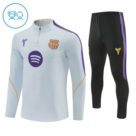 Barcelona Dječji Sweatshirt Za Trening 1/4-Zip 2026-27 Bijela