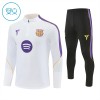 Barcelona Dječji Sweatshirt Za Trening 1/4-Zip 2026-27 Bijela Barcelona Dječji Sweatshirt Za Trening 1/4-Zip 2026-27 Bijela