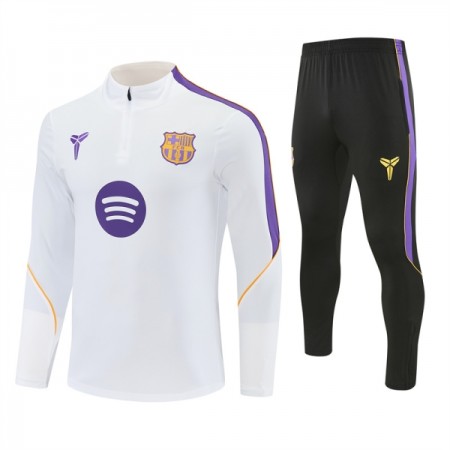Barcelona Sweatshirt Za Trening 1/4-Zip 2026-27 Bijela Barcelona Sweatshirt Za Trening 1/4-Zip 2026-27 Bijela