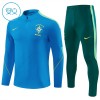 Brazil Dječji Sweatshirt Za Trening 1/4-Zip 2026-27 Plava Brazil Dječji Sweatshirt Za Trening 1/4-Zip 2026-27 Plava