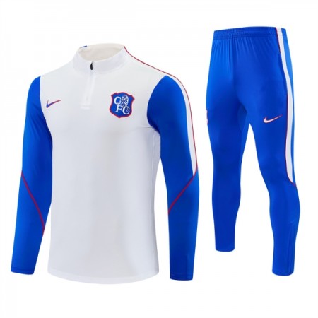 Chelsea Sweatshirt Za Trening 1/4-Zip 2026-27 Bijela Chelsea Sweatshirt Za Trening 1/4-Zip 2026-27 Bijela