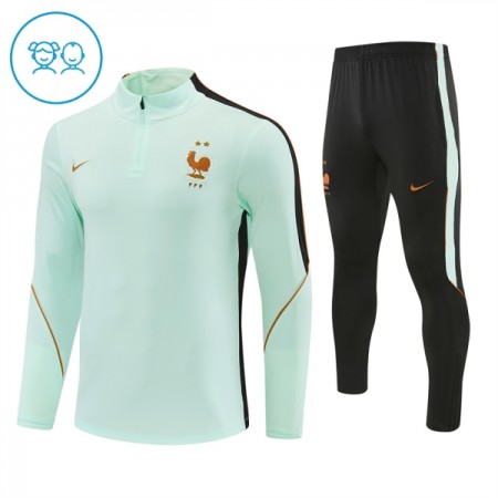 Francuska Dječji Sweatshirt Za Trening 1/4-Zip 2026-27 Bijela Francuska Dječji Sweatshirt Za Trening 1/4-Zip 2026-27 Bijela