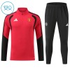 Manchester United Dječji Sweatshirt Za Trening 1/4-Zip 2026-27 Crvena Manchester United Dječji Sweatshirt Za Trening 1/4-Zip 2026-27 Crvena