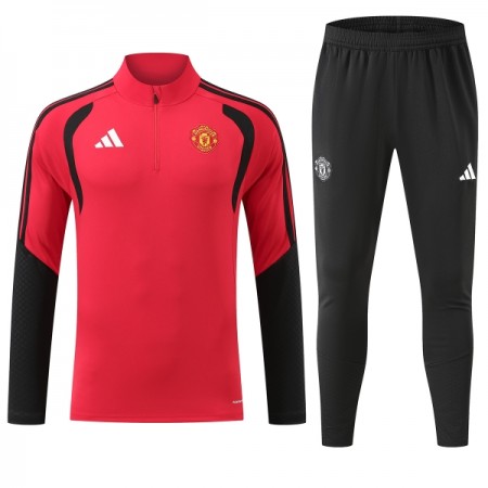 Manchester United Sweatshirt Za Trening 1/4-Zip 2026-27 Crvena Manchester United Sweatshirt Za Trening 1/4-Zip 2026-27 Crvena