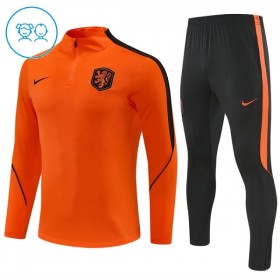 Nizozemska Dječji Sweatshirt Za Trening 1/4-Zip 2026-27 Naranča