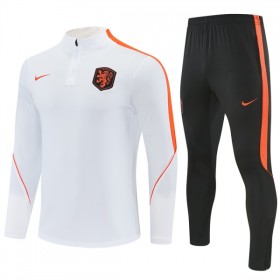Nizozemska Sweatshirt Za Trening 1/4-Zip 2026-27 Bijela