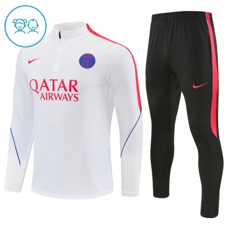 Paris Saint-Germain Dječji Sweatshirt Za Trening 1/4-Zip 2026-27 Bijela Paris Saint-Germain Dječji Sweatshirt Za Trening 1/4-Zip 2026-27 Bijela