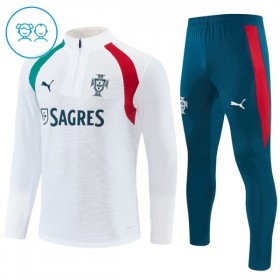 Portugal Dječji Sweatshirt Za Trening 1/4-Zip 2026-27 Bijela