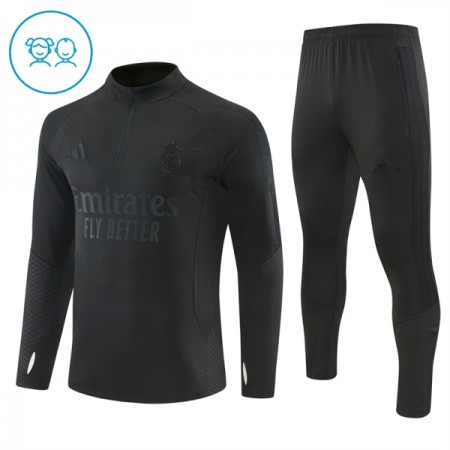 Real Madrid Dječji Sweatshirt Za Trening 1/4-Zip 2026-27 Crna