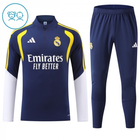 Real Madrid Dječji Sweatshirt Za Trening 1/4-Zip 2026-27 Plava Real Madrid Dječji Sweatshirt Za Trening 1/4-Zip 2026-27 Plava