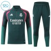 Real Madrid Dječji Sweatshirt Za Trening 1/4-Zip 2026-27 Zelena Real Madrid Dječji Sweatshirt Za Trening 1/4-Zip 2026-27 Zelena